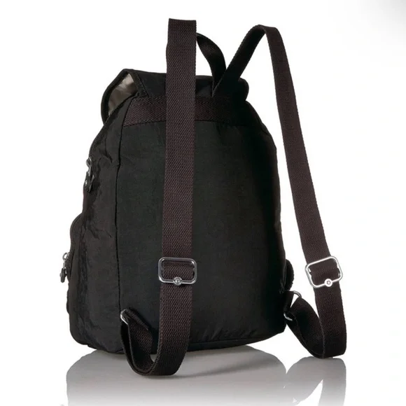Kipling Queenie Backpack Black Tonal School Travel Gym NWT - Picture 2 of 11